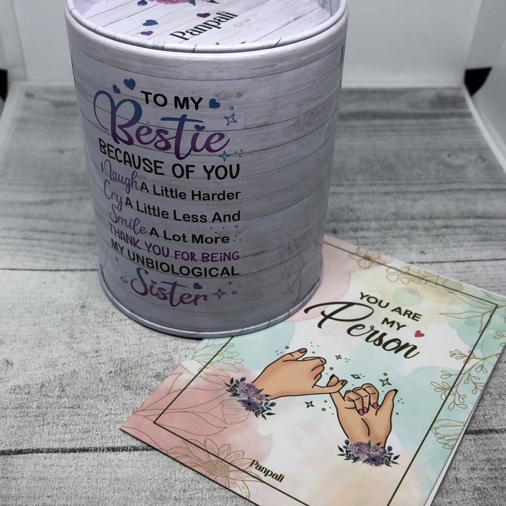 Panpali BFF Best friend bestie best wishes wax candle new with card gift.